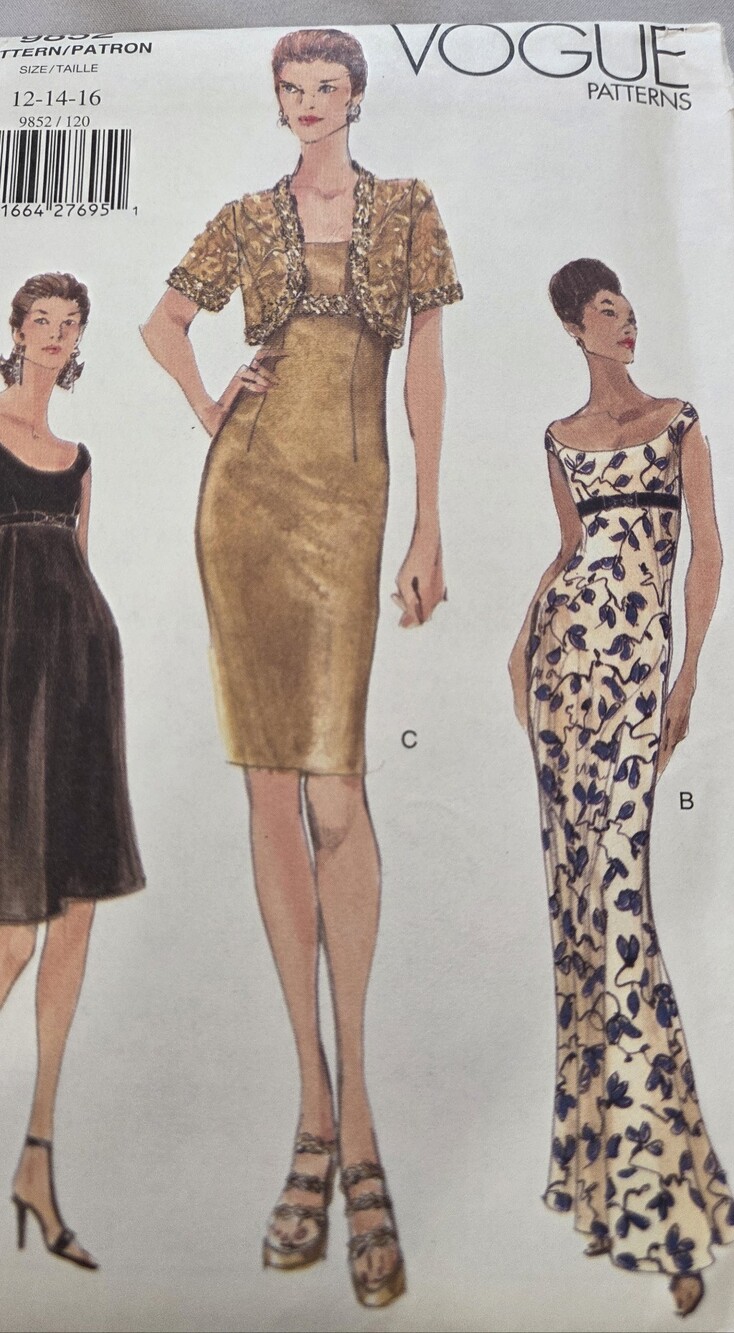 Vogue Patterns 9852 Misses' Petite Jacket & Dress